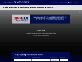 vicsmaxitransport.com.au screenshot