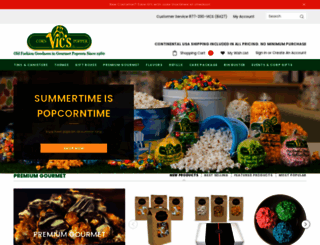 vicspopcornomaha.com screenshot