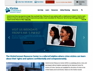 victimconnect.org screenshot