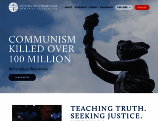 victimsofcommunism.org screenshot
