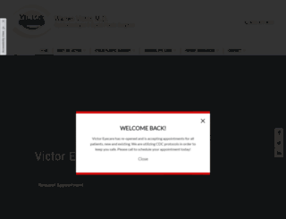 victoreyecare.com screenshot