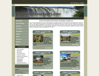 victoriafalls-packages.com screenshot