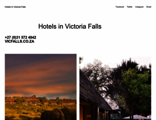 victoriafallshotels.co.za screenshot