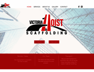 victoriahoistrentals.com.au screenshot