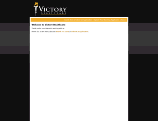 victory-healthcare.myexacthire.com screenshot