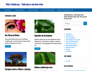 vidaesaude.org screenshot