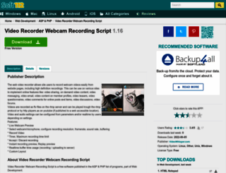 video-recorder-webcam-recording-script.soft112.com screenshot