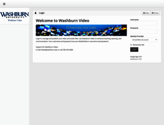video.washburn.edu screenshot