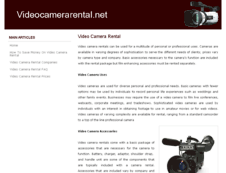 videocamerarental.net screenshot