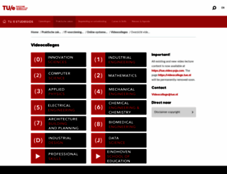 videocollege.tue.nl screenshot