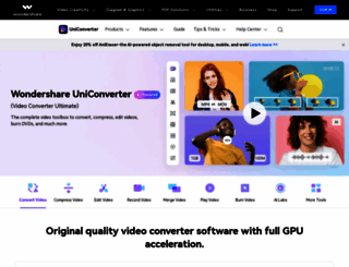 videoconverter.wondershare.com screenshot