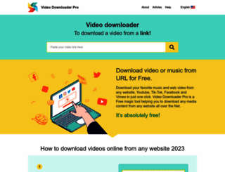videodownloaderpro.net screenshot