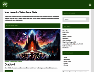 videogamesstats.com screenshot