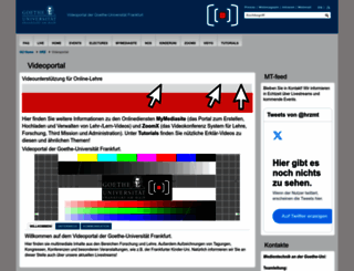 videoportal.uni-frankfurt.de screenshot