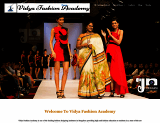 vidyafashionacademy.org screenshot