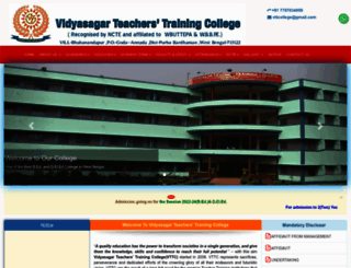 vidyasagarttcollege.in screenshot