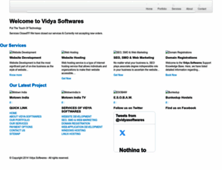vidyasoftwares.com screenshot