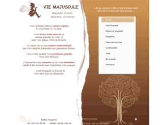 vie-majuscule.fr screenshot
