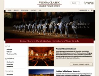 viennaclassic.com screenshot