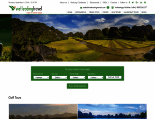vietleadingtravel.com screenshot