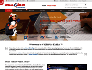 vietnam-evisa.org screenshot