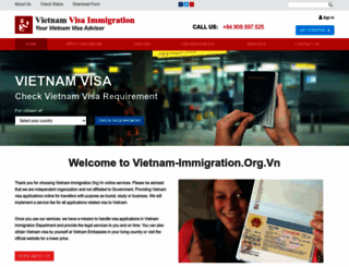 vietnam-immigration.org.vn screenshot