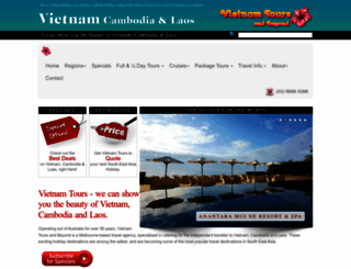 vietnam-tours.com.au screenshot