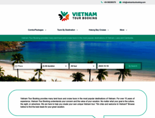 vietnamtourbooking.com screenshot