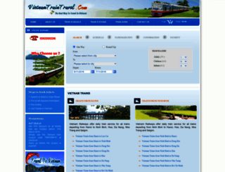 vietnamtraintravel.com screenshot