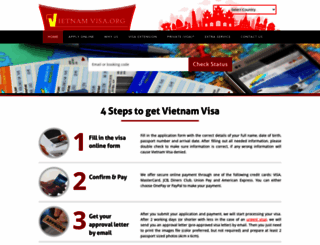 vietnamvisa.org screenshot