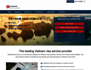 vietnamvisa.org.vn screenshot