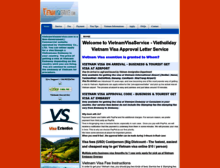 vietnamvisaservice.com screenshot