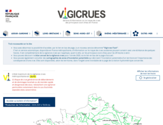 vigicrues.gouv.fr screenshot