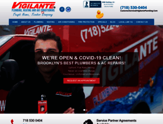 vigilanteplumbing.com screenshot