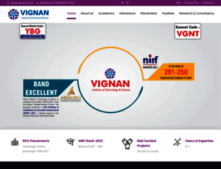 vignanits.ac.in screenshot