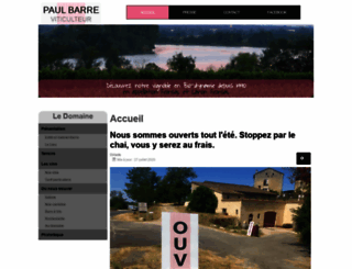 vignoblespaulbarre.com screenshot