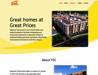 vijayasreebuilders.com screenshot