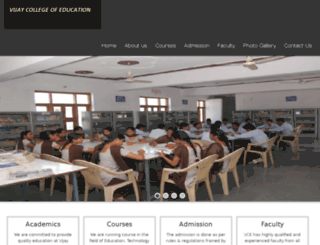 vijaycollege.org screenshot