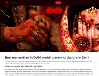 vijaymehandiart.in screenshot