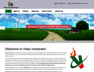 vikasincinerator.com screenshot