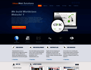 vikaswebsolutions.com screenshot