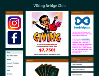 vikingbridgeclub.com screenshot