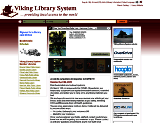 vikinglibrarysystem.org screenshot