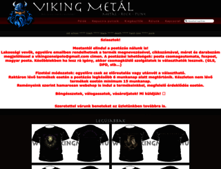 vikingmetal.hu screenshot