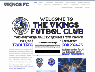 vikingsfc.org screenshot