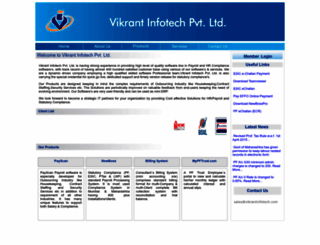 vikrantinfotech.com screenshot