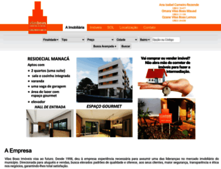 vilasboasimoveis.com screenshot