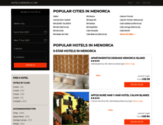 villa-coves-noves.punta-grossa.hotels-menorca.com screenshot