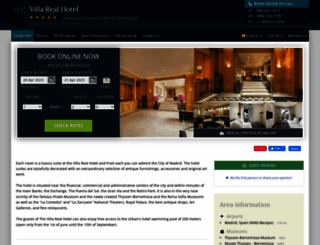 villa-real-hotel-madrid.h-rez.com screenshot