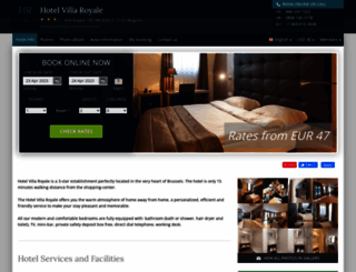 villa-royale-brussels.hotel-rez.com screenshot